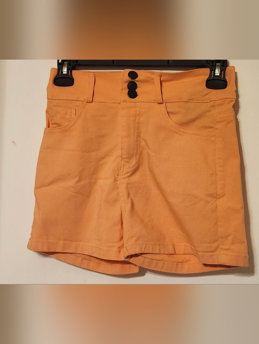 Emme Jordan Peach-Tone Casual Shorts with Branded Patch